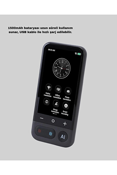 shopwave Portable Smart Translator Device – Real-Time Voice and Text Translation