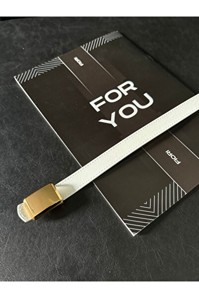 Fiori Cornered Buckle Women's Belt, Pants Belt, Jacket Belt, Dress Belt