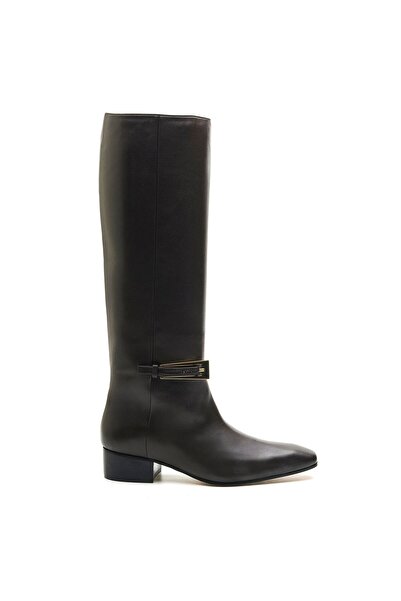 Sofia Baldi Basel Brown Genuine Leather Women's Heel Boots