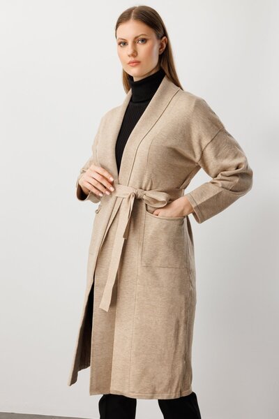 ON Beli Belted Shawl Collar Cardigan-60900