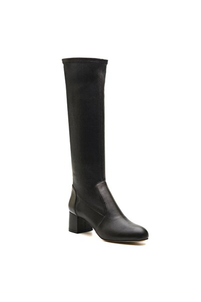 Sofia Baldi Fleks coffee genuine leather women's heel boot