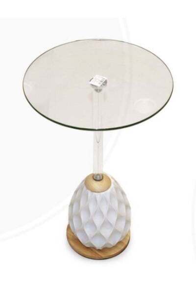 AL-Sahah Glass tea table - 54 cm