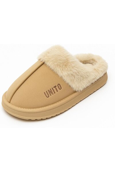 OEM UNITO unisex slippers, warm, with fur interior and non-slip sole