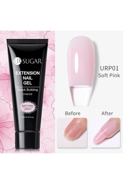 Born Pretty Soft Pink Extension Gel/Soft Pembe Protez Tırnak Jeli-15ml