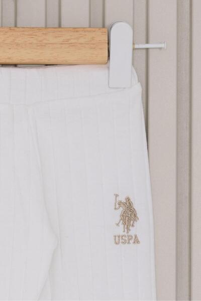 U.S. Polo Assn. 100% Cotton Ribbed 0-3 Months Baby 4-Piece Set