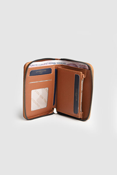 La La'Graccio Paris La'Graccio Paris Women's Move Soft Leather Handy Wallet Brown