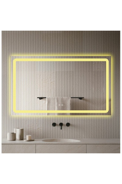 ELİT'S Oglindă de baie LED premium cu dezaburire și senzor tactil, lumină rec...