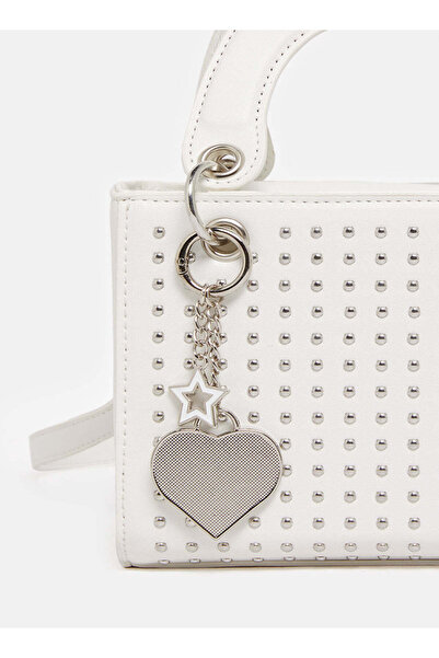 REDTAG Girls White Emebellished Day Bag