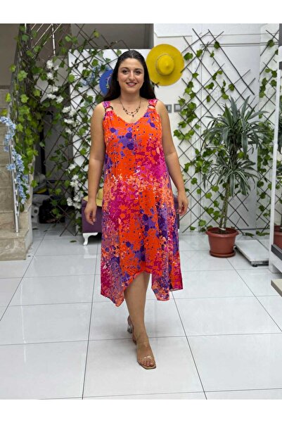 Punta Otantik HL14051 Rochie din viscoză cu bretele și inele pentru umeri