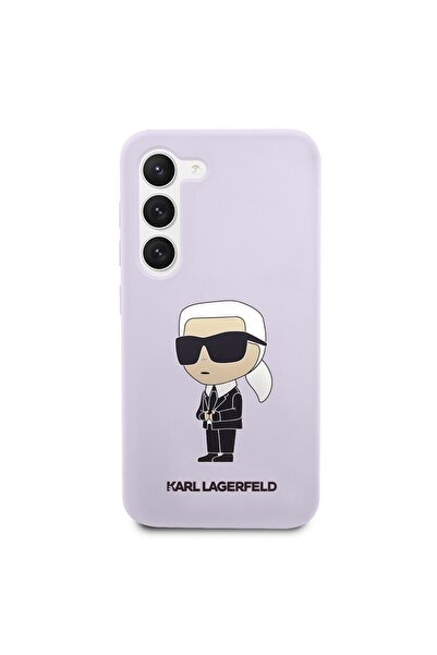 Karl Lagerfeld Case for Samsung Galaxy S23 Plus, Silicone, Purple