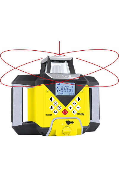 Nivel System NL740R Rotating Laser, Red Beam, 700m Range