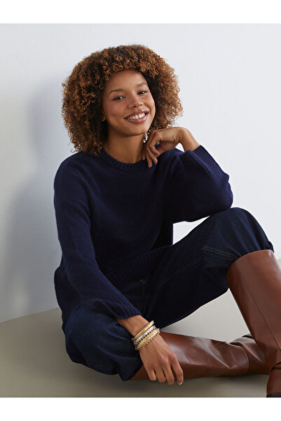 LC Waikiki Rmz Gi̇yi̇m Farkiyla Zero Roba Collar Women's Knitwear Sweater