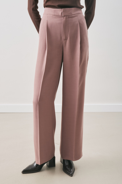 Manuka Draped Pleated Trousers Gülkurusu