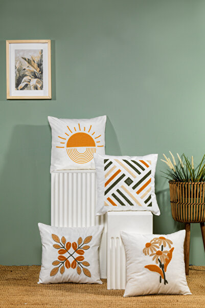 Elart Summer Throw Pillow Cover 4 Pieces (40X40 cm)