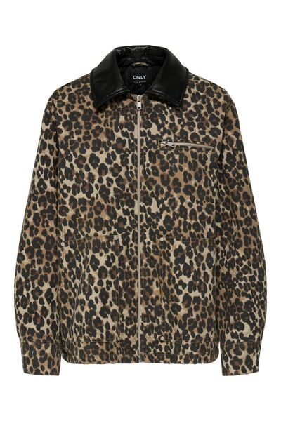 ONLY Women's Onlivra Canvas Pu Collar Jacket Otw O15354809-4839571