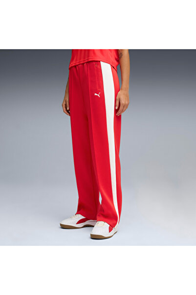 Puma T7 Always on Straight s Kadın Kırmızı Eşofman Altı