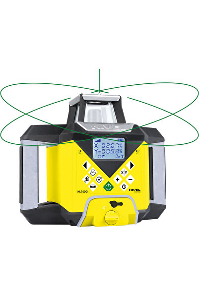 Nivel System NL740G Rotating Laser, Green Beam, 700m Range