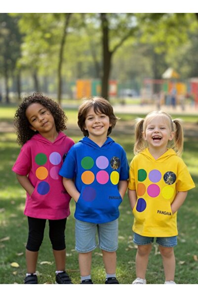 DEMOİSELLE Unisex Children's Hooded 3-Piece T-Shirt