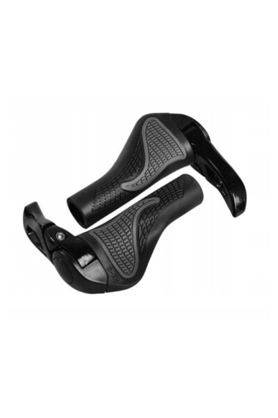 zola Set of 2 rubber and aluminium bicycle grips, black, handlebar size 20-22 mm