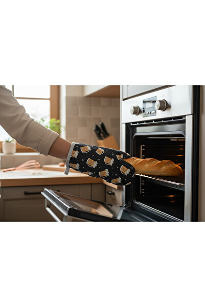 Soft and Baby Oven Mitts with a New Year Theme, Christmas Theme