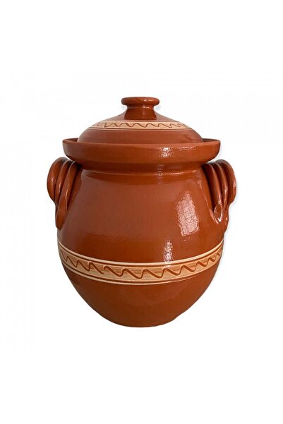 Ceramica Martinescu Clay ceramic pot for bors or sarmale, 10 liters