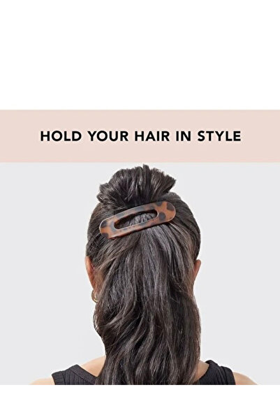 Vitastyle Brown Leopard Printed Clip Clasp