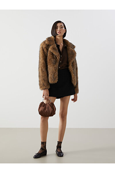 LC Waikiki LCW Vision Siyah Beli Fermuarlı Tüvit Kadın Şort Etek