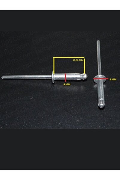 bursaklips 2919 مسمار ألومنيوم عالمي مع فتحة (5 قطع)