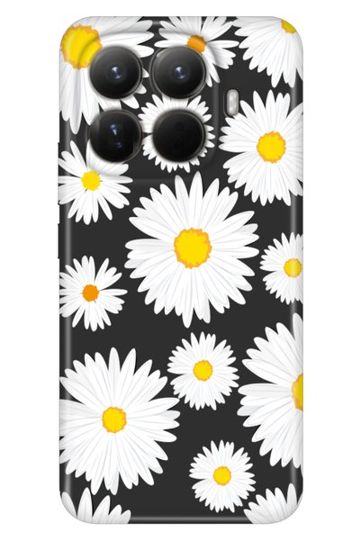 Cekuonline Xiaomi Mi 15t Pro Case Color Silicone Printed Tpu Daisy