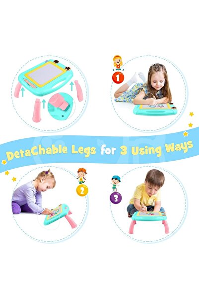 Mumoo bear Magnetic Drawing Board Toy for Children Ages 3-6 (Green)