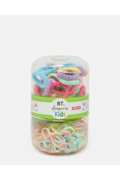 REDTAG كرات شعر مرنة متنوعة للبنات (450 قطعة)