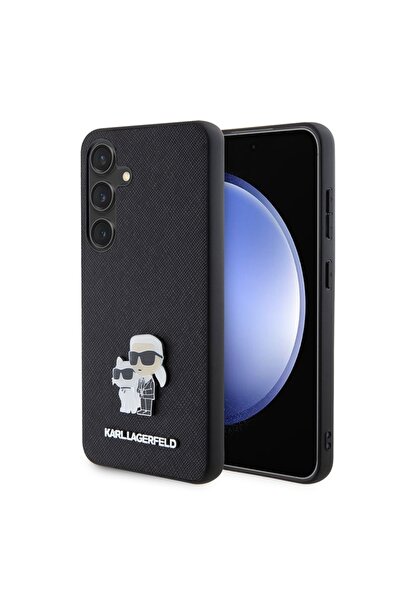 Karl Lagerfeld Huse pentru Samsung Galaxy S24, Saffiano, Negre