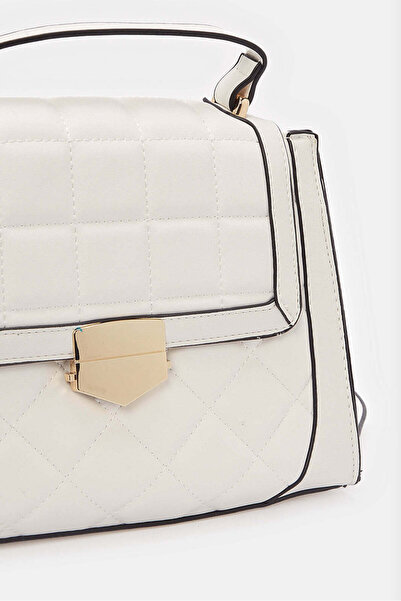 REDTAG Women White Embellished Day Bag