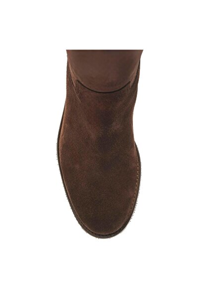 Sofia Baldi Haze Brown Suede Women's Flat Boots