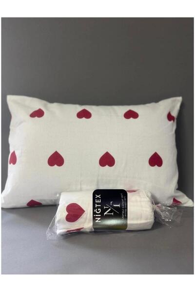 Bercetekstil Single Bed Sheet Set (100X200)+2 Pillowcases