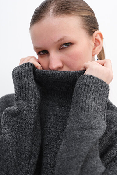 Addax Turtleneck Long Sleeve Knitwear Sweater K3376-D10