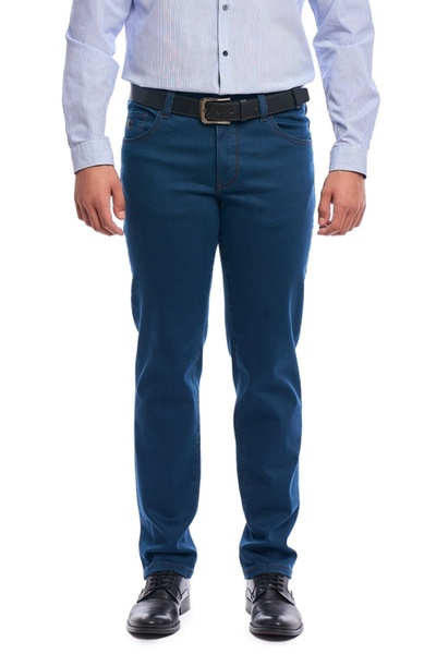 Centini Men’s Everyday Regular Fit Jeans, Rich Blue