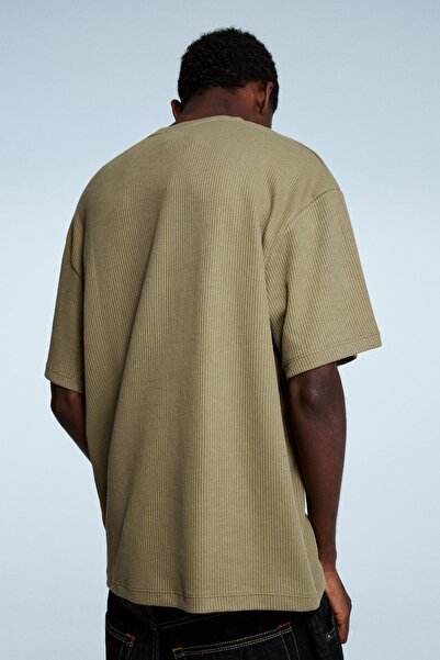 Bershka Textured short sleeve T-shirt