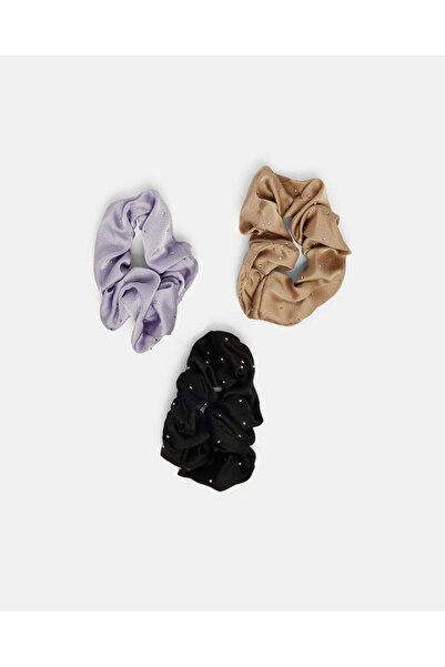 REDTAG Women Assorted Scrunchy Set (3 Piece)