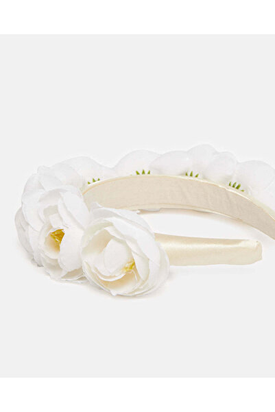 REDTAG Girls White Embellished Headband