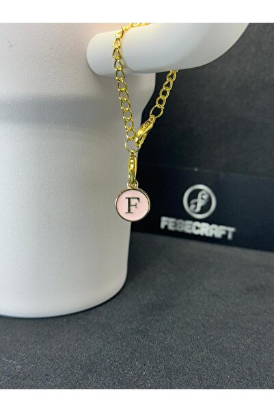 FESECRAFT F Letter Pink Charm Stnly Quencher Compatible Thermos Accessory Bag Accessory