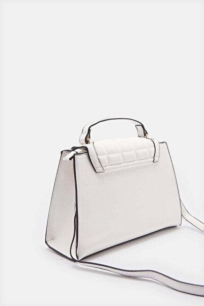 REDTAG Women White Embellished Day Bag