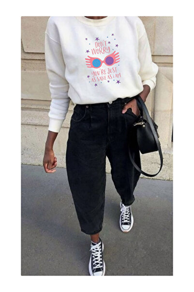 Tubinyoo سويت شيرت هاري بوتر لونا مطبوع برقبة دائرية وثلاثة خيوط