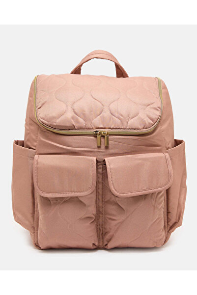 REDTAG Pink Diaper Backpack With Changing Mat