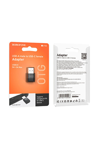 Borofone USB to Type-C Adapter with OTG function Borofone, BV 18