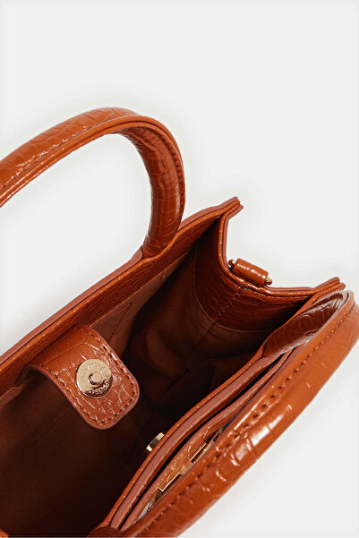 REDTAG Women Orange Textured Bag