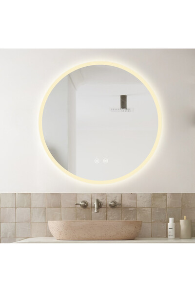 ELİT'S Oglindă de baie cu LED și senzor tactil de dezaburire, lumină rece/cal...