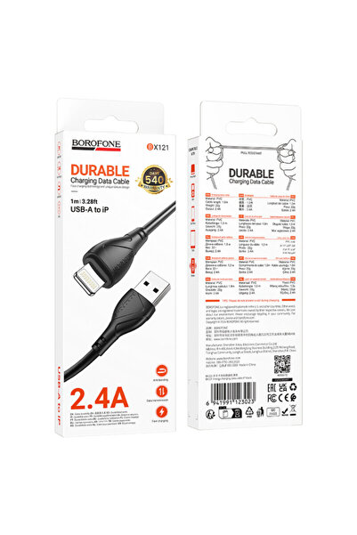 Borofone USB Charging Cable - iPhone 2.4A Energy, BX121