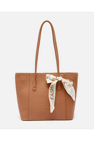 REDTAG Women Brown Day Bag With Scarf