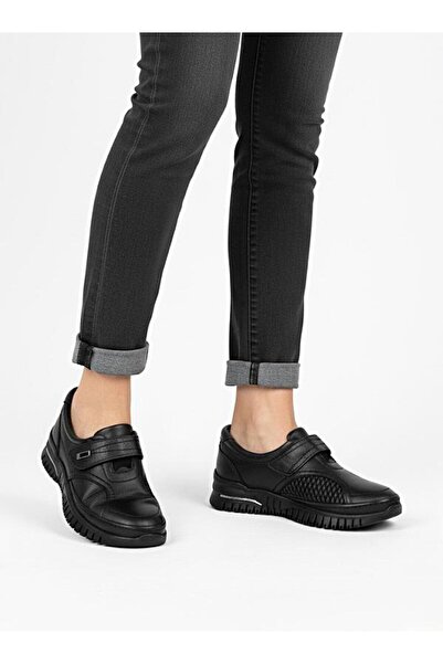 MİRATERLİK ORTOPEDİK TERLİK VE AYAKKABI Mira Orthopedic Women's Leather Shoes Suitable for Heel Spur Bone Protrusion and